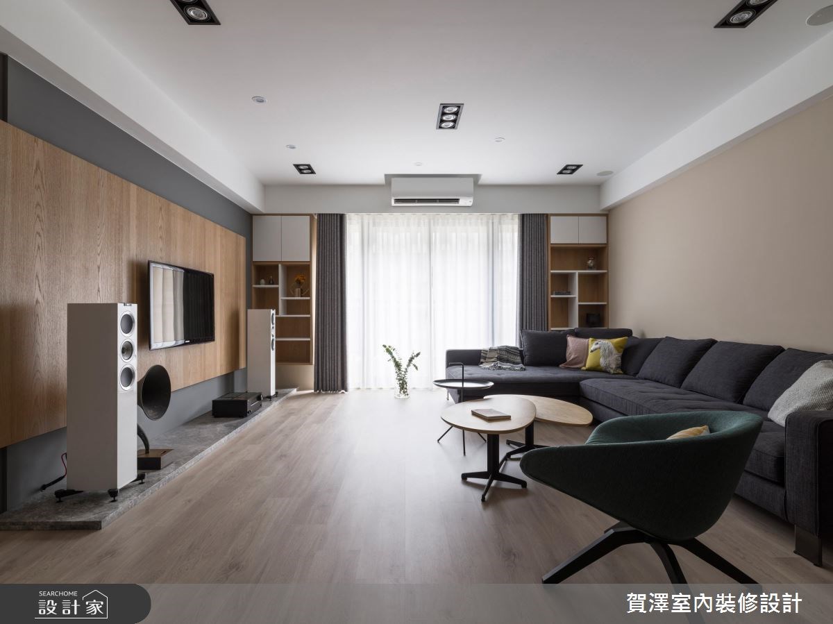 45坪新成屋(5年以下)＿混搭風客廳案例圖片＿賀澤室內設計＿賀澤_33之10