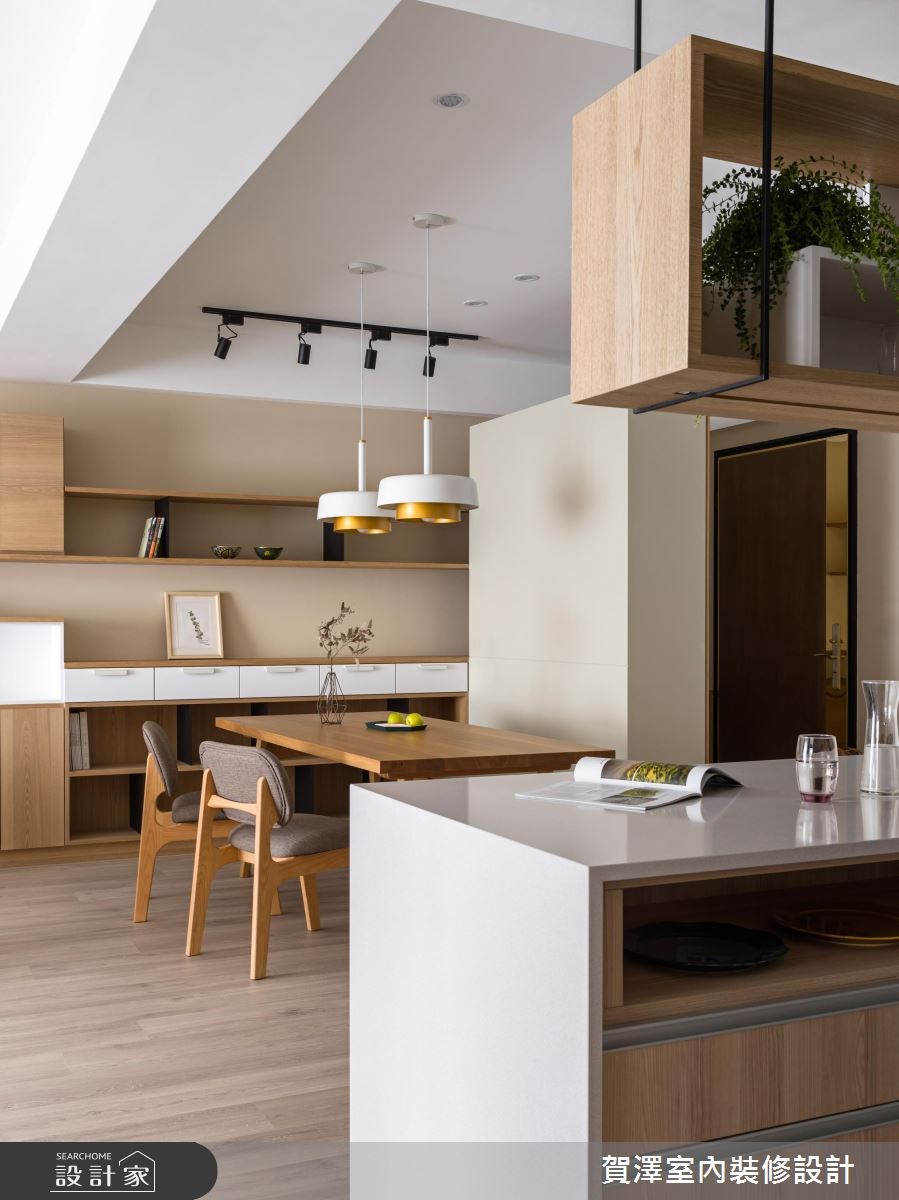 45坪新成屋(5年以下)＿混搭風吧檯案例圖片＿賀澤室內設計＿賀澤_33之17