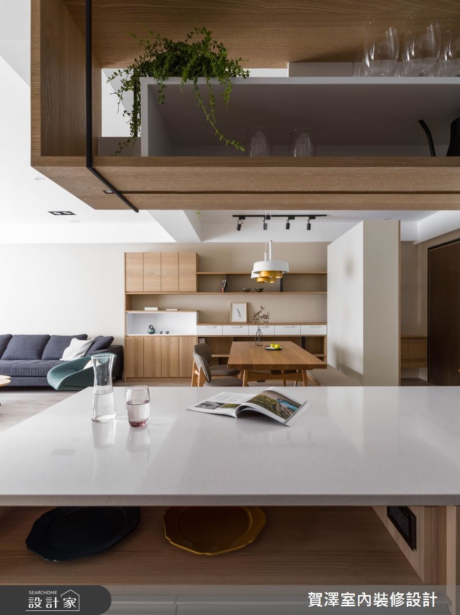 45坪新成屋(5年以下)＿混搭風吧檯案例圖片＿賀澤室內設計＿賀澤_33之18
