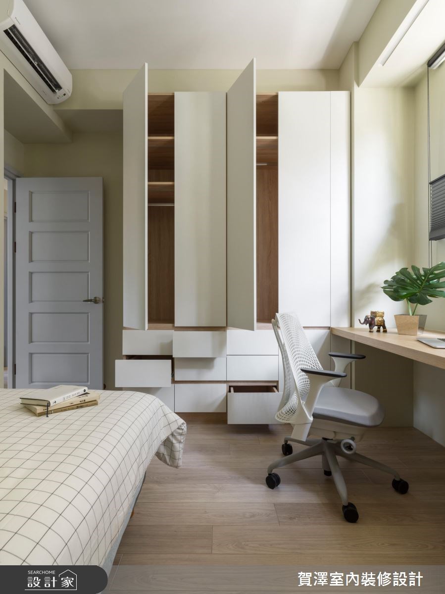 26坪預售屋＿北歐風臥室案例圖片＿賀澤室內設計＿賀澤_35之21