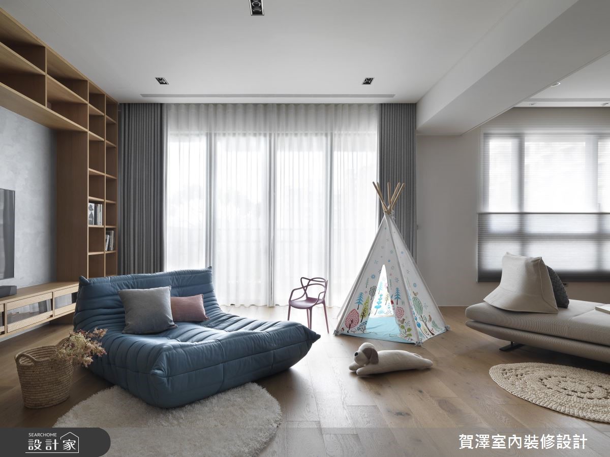 新成屋(5年以下)＿休閒風客廳案例圖片＿賀澤室內設計＿賀澤_36之2