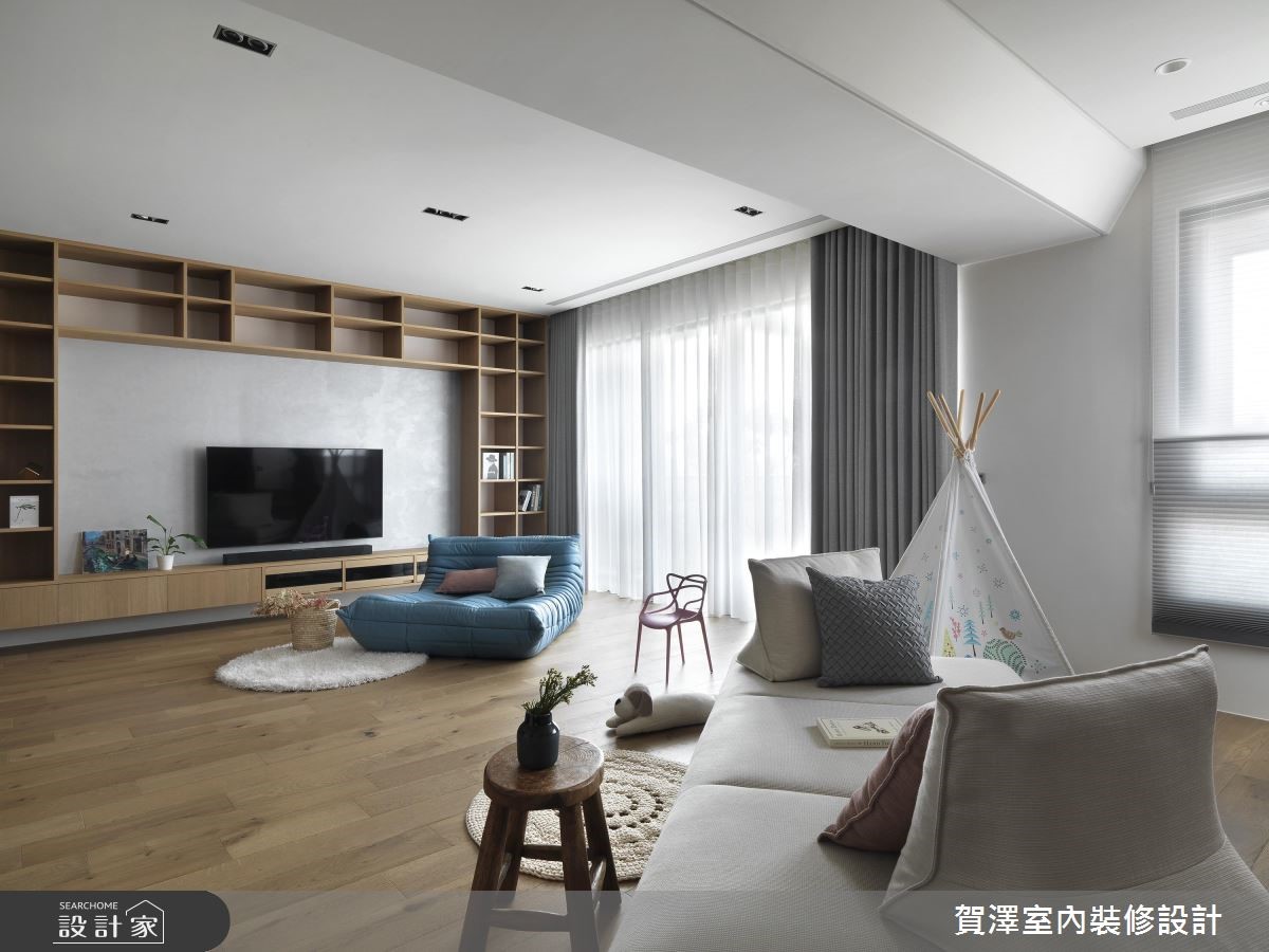 新成屋(5年以下)＿休閒風客廳案例圖片＿賀澤室內設計＿賀澤_36之6