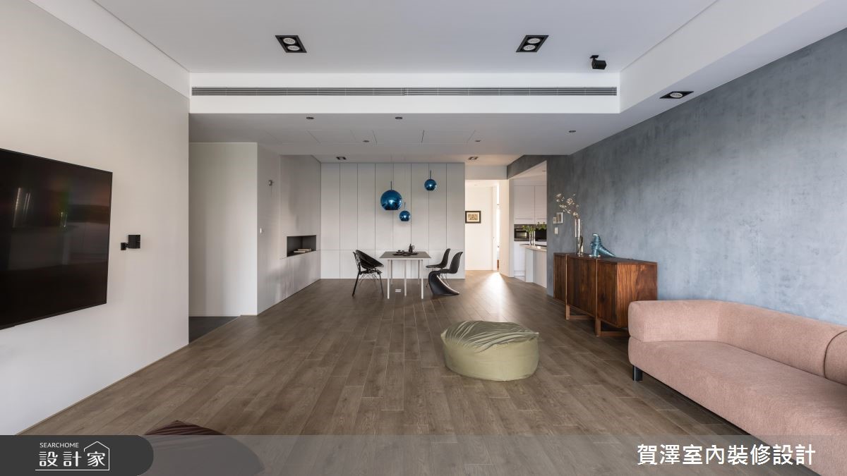 100坪新成屋(5年以下)＿簡約風客廳案例圖片＿賀澤室內設計＿賀澤_37之4