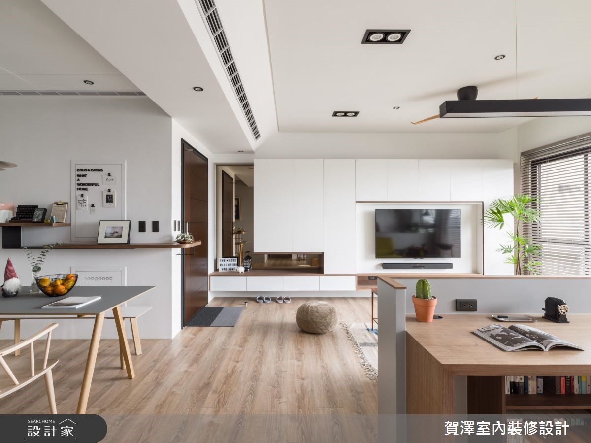 29坪新成屋(5年以下)＿北歐風客廳案例圖片＿賀澤室內設計＿賀澤_38之15