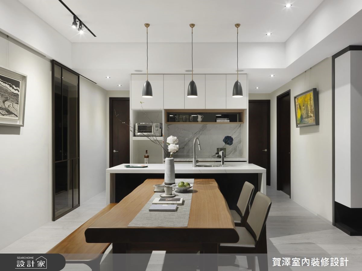 67坪新成屋(5年以下)＿現代風餐廳廚房吧檯案例圖片＿賀澤室內設計＿賀澤_39之11
