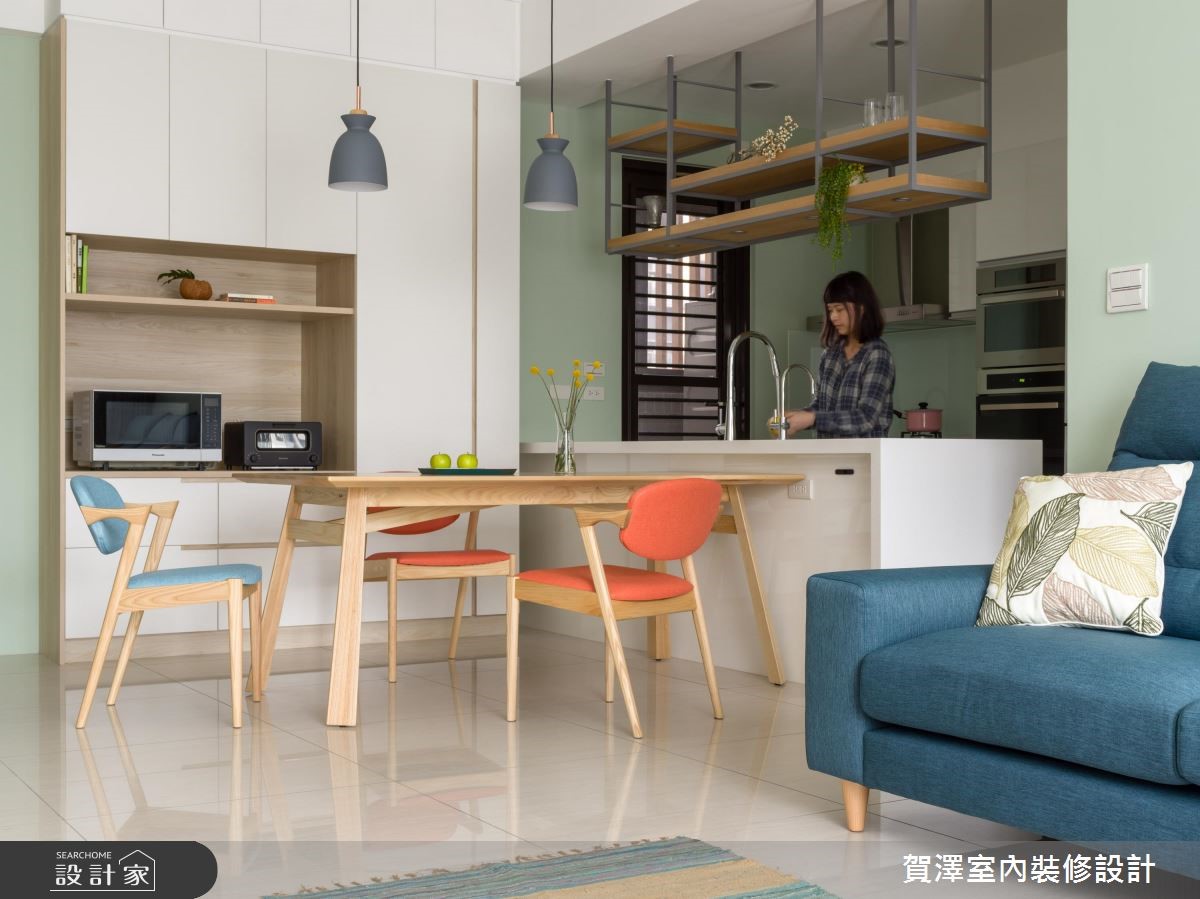 30坪新成屋(5年以下)＿北歐風吧檯案例圖片＿賀澤室內設計＿賀澤_40之7