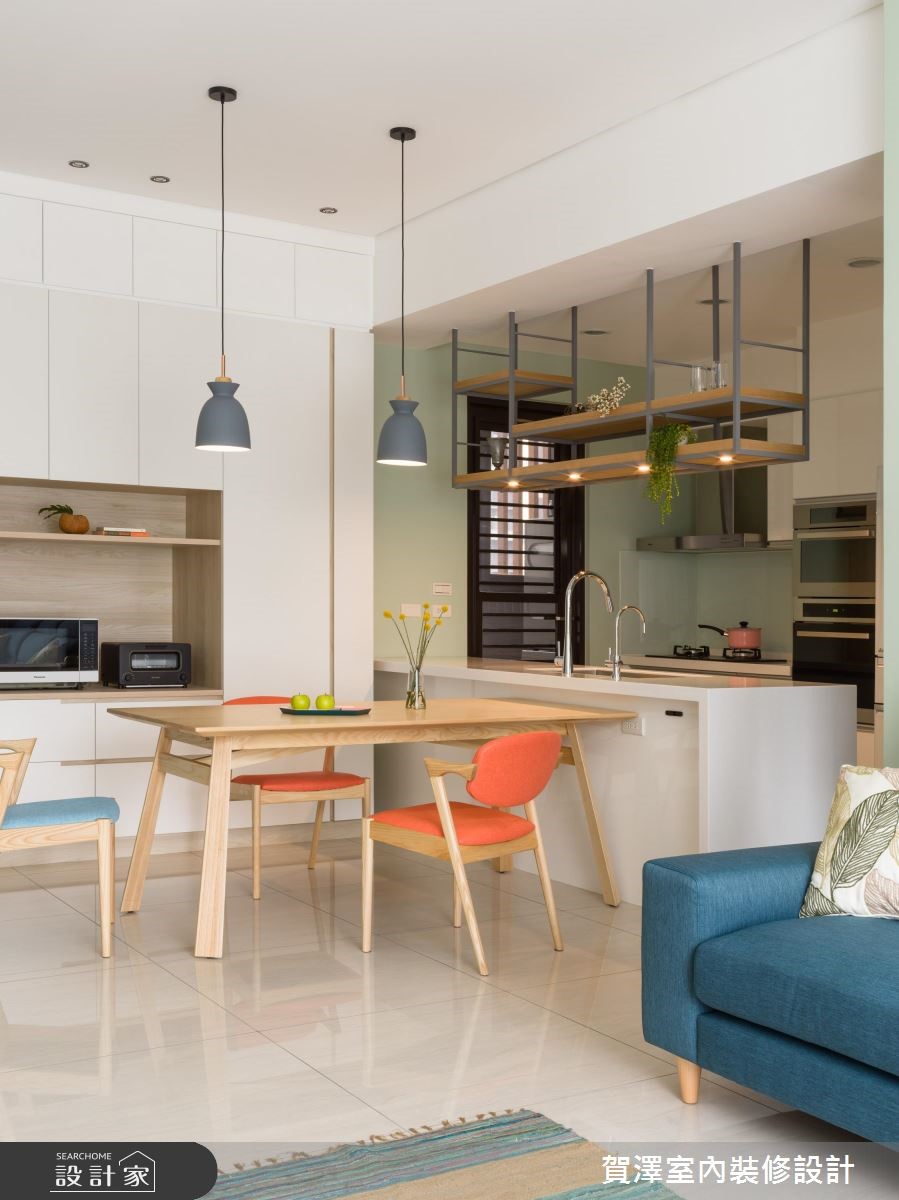 30坪新成屋(5年以下)＿北歐風吧檯案例圖片＿賀澤室內設計＿賀澤_40之8