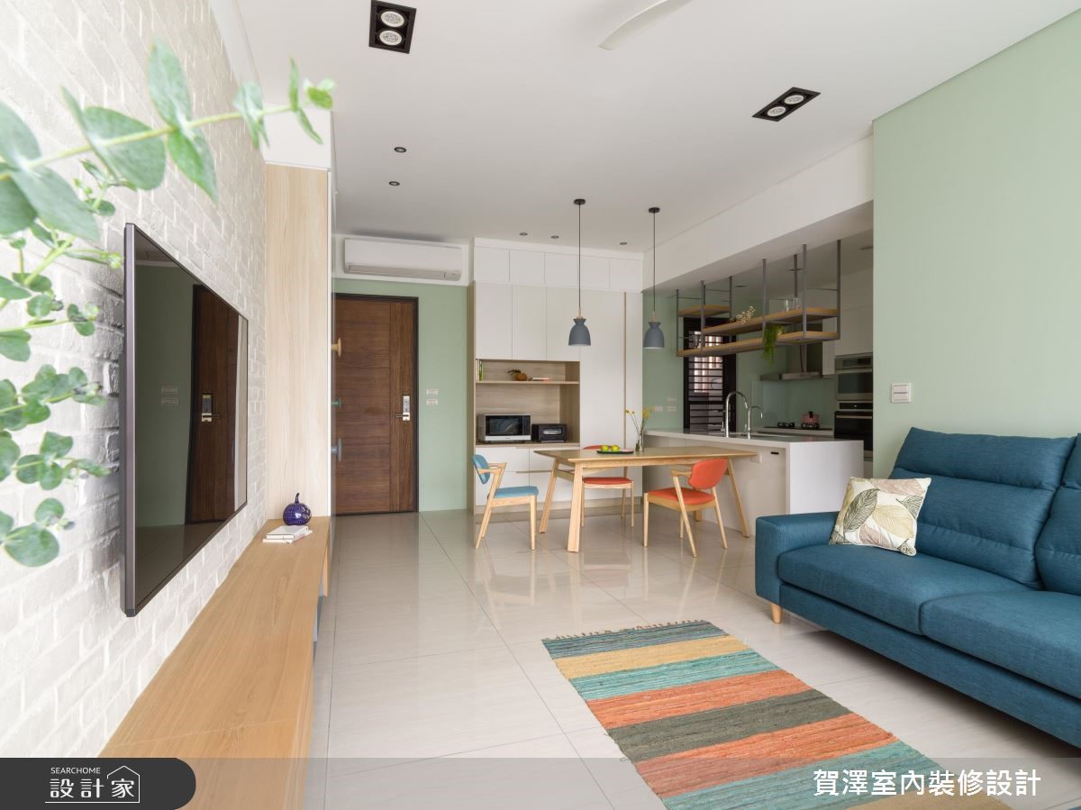 30坪新成屋(5年以下)＿北歐風吧檯案例圖片＿賀澤室內設計＿賀澤_40之5