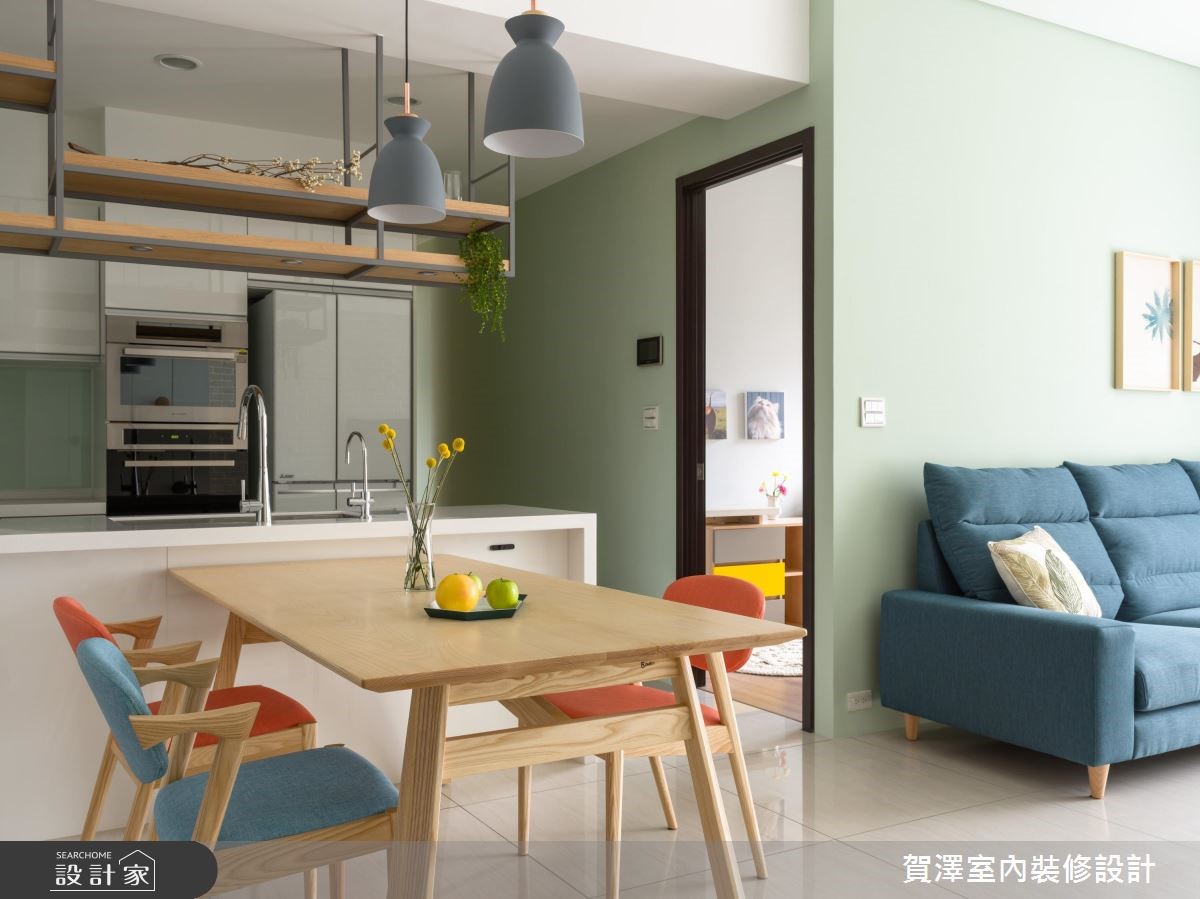 30坪新成屋(5年以下)＿北歐風吧檯案例圖片＿賀澤室內設計＿賀澤_40之11
