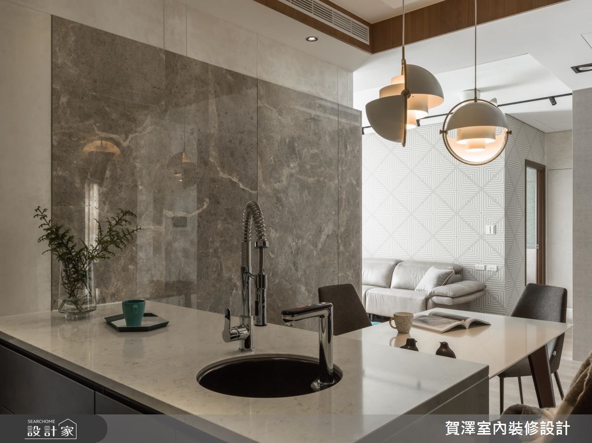 36坪新成屋(5年以下)＿混搭風中島案例圖片＿賀澤室內設計＿賀澤_41之17
