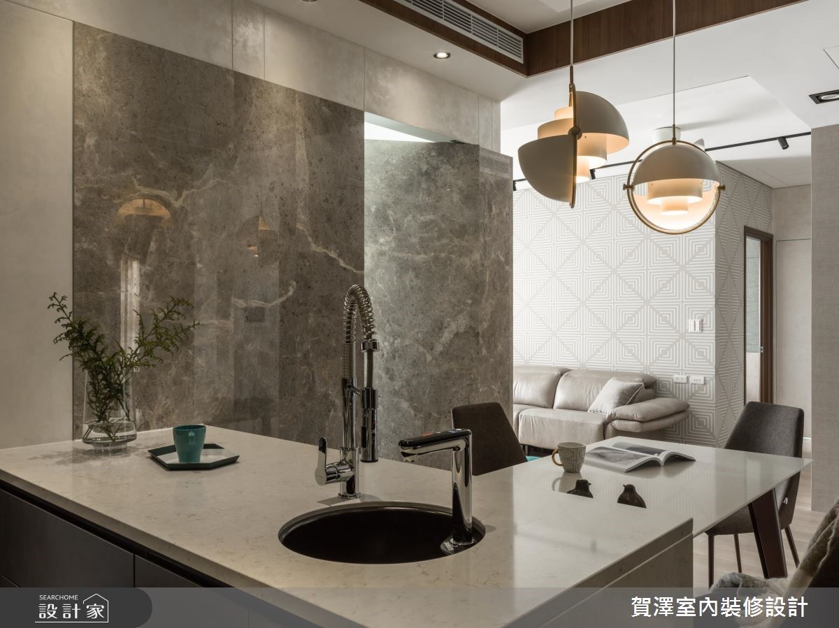 36坪新成屋(5年以下)＿混搭風中島案例圖片＿賀澤室內設計＿賀澤_41之18