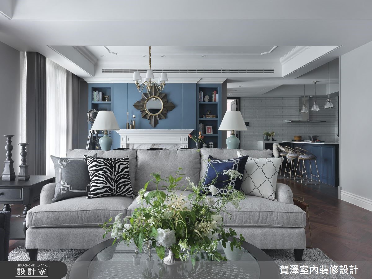 68坪新成屋(5年以下)＿美式風客廳案例圖片＿賀澤室內設計＿賀澤_42之5