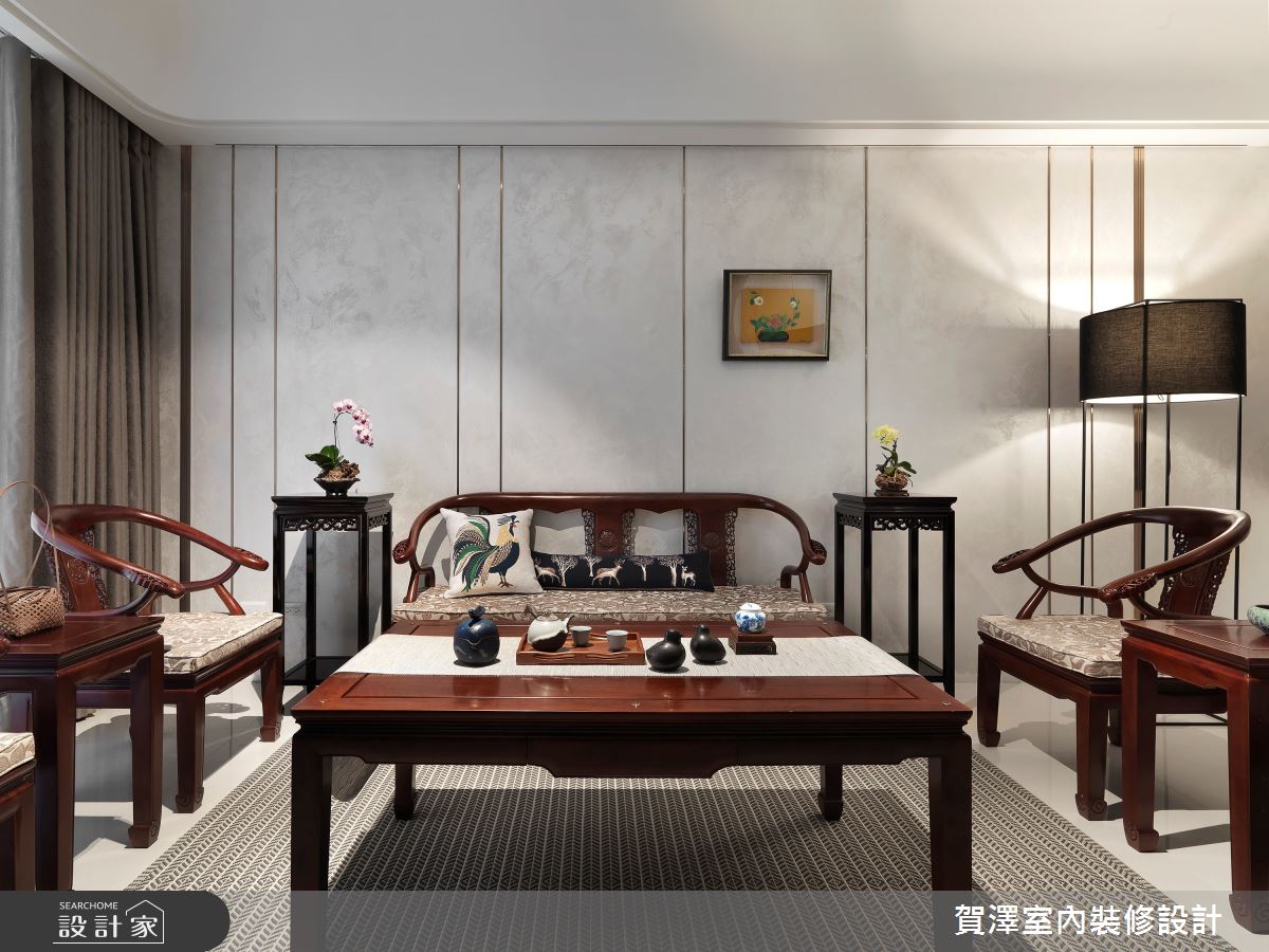 67坪新成屋(5年以下)＿新東方風客廳案例圖片＿賀澤室內設計＿賀澤_44之3