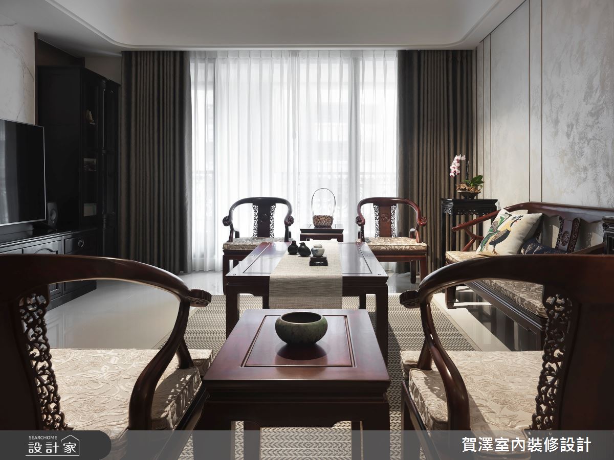 67坪新成屋(5年以下)＿新東方風客廳案例圖片＿賀澤室內設計＿賀澤_44之4