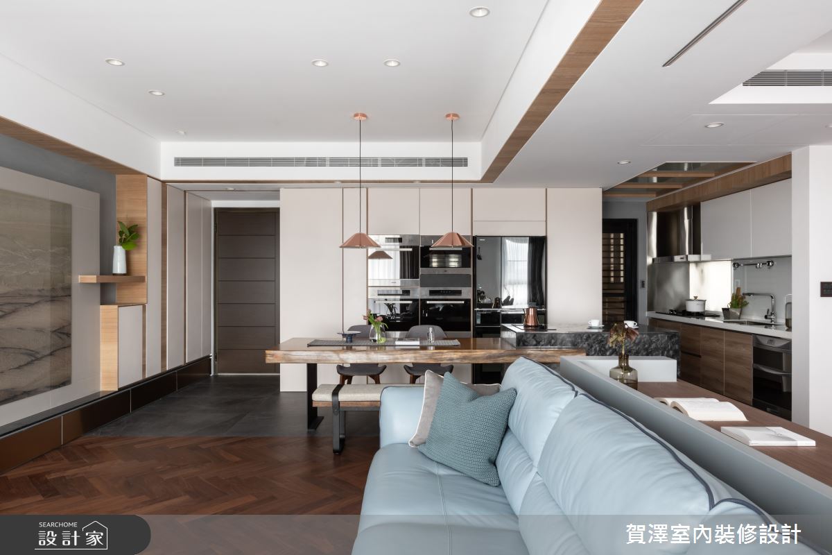 67坪新成屋(5年以下)＿混搭風客廳餐廳案例圖片＿賀澤室內設計＿賀澤_45之4