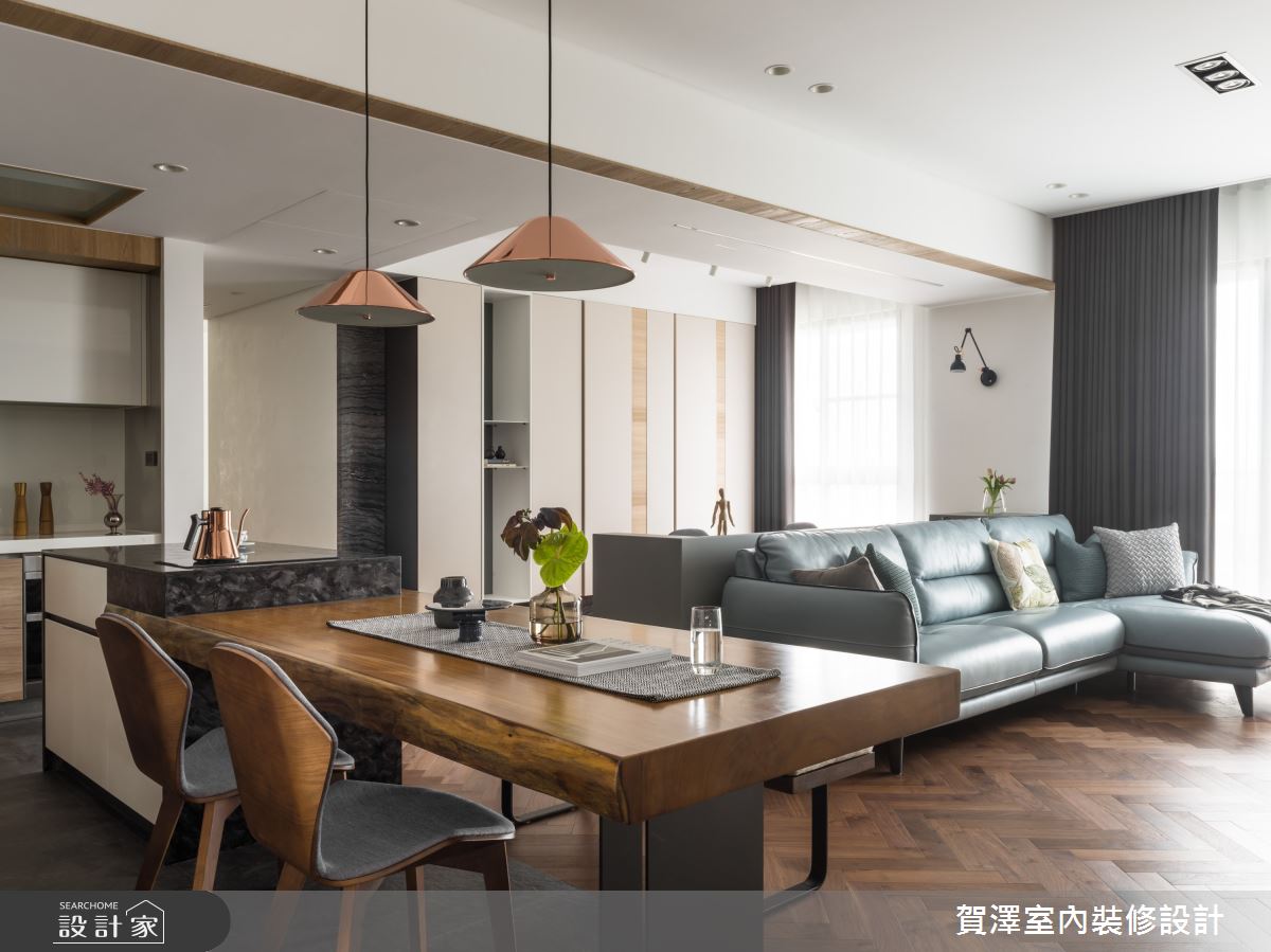 67坪新成屋(5年以下)＿混搭風客廳餐廳案例圖片＿賀澤室內設計＿賀澤_45之9