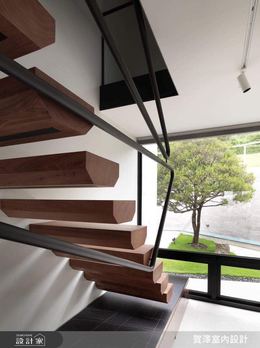 115坪新成屋(5年以下)＿現代風樓梯案例圖片＿賀澤室內設計＿賀澤_46之20