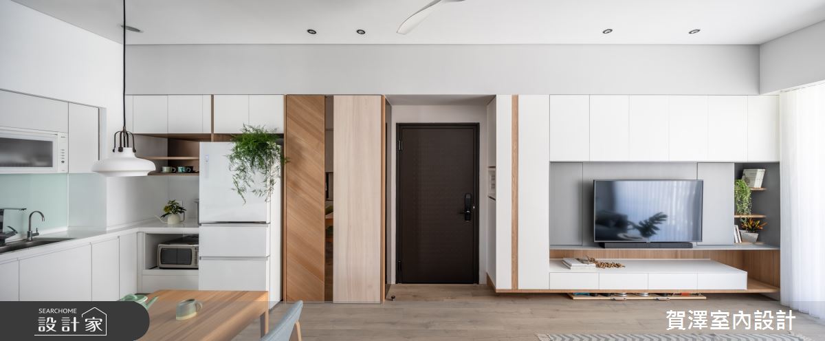24坪新成屋(5年以下)＿混搭風客廳案例圖片＿賀澤室內設計＿賀澤_47之2