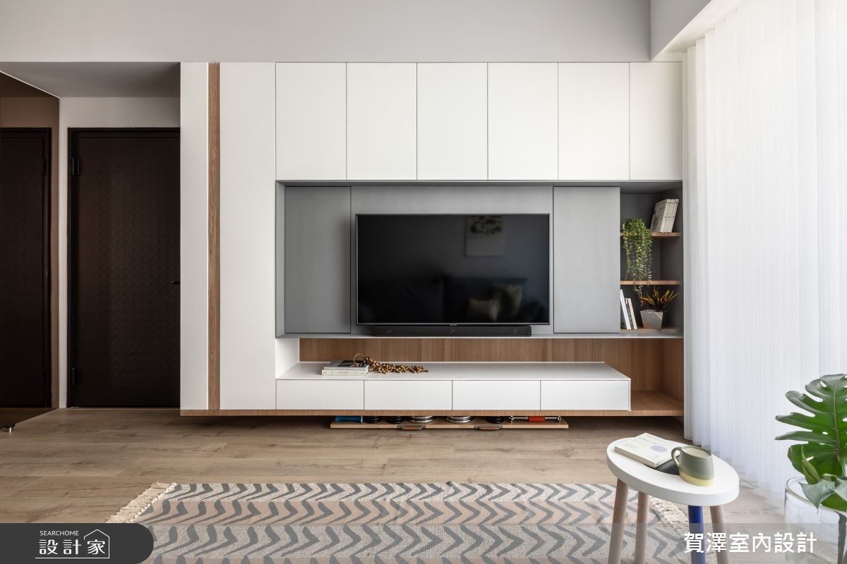 24坪新成屋(5年以下)＿混搭風客廳案例圖片＿賀澤室內設計＿賀澤_47之3