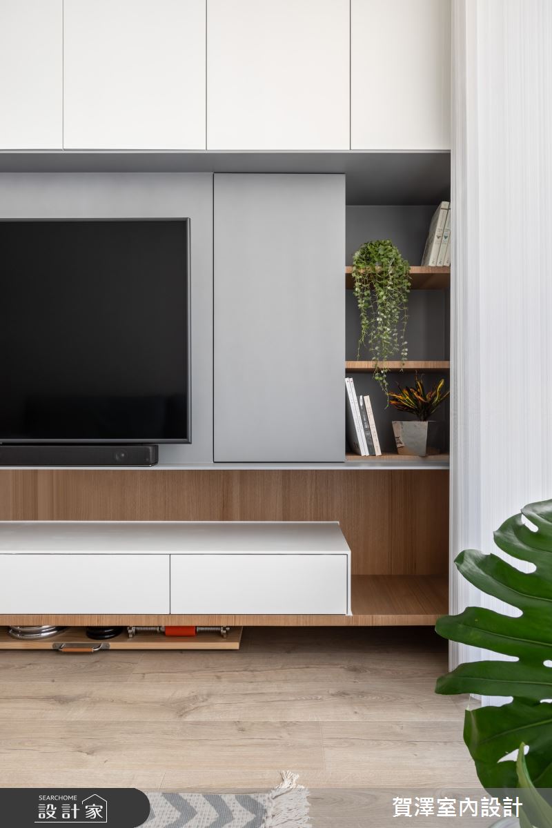 24坪新成屋(5年以下)＿混搭風客廳案例圖片＿賀澤室內設計＿賀澤_47之7