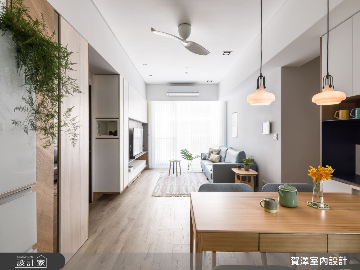 24坪新成屋(5年以下)＿混搭風客廳案例圖片＿賀澤室內設計＿賀澤_47之9