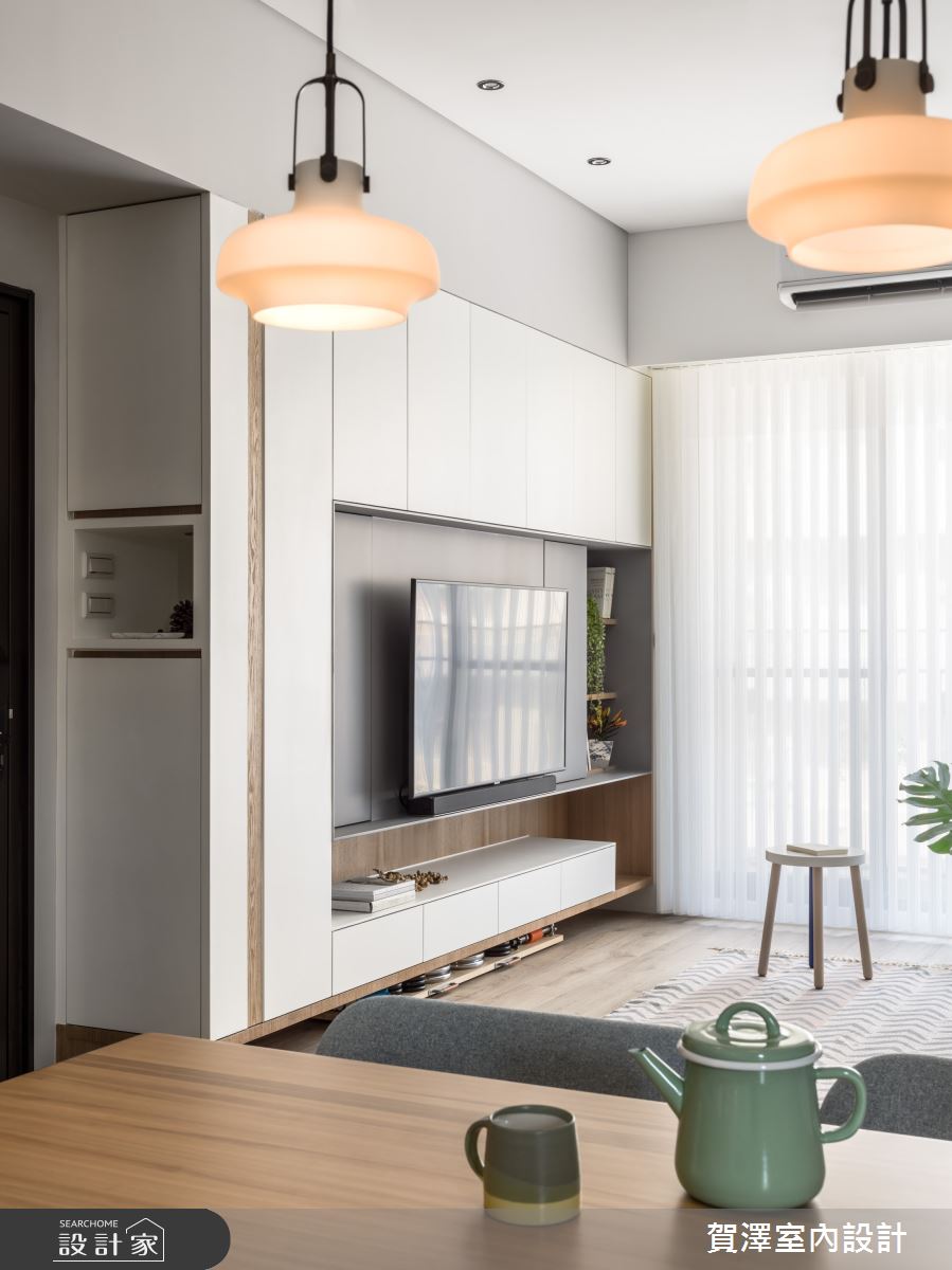 24坪新成屋(5年以下)＿混搭風客廳案例圖片＿賀澤室內設計＿賀澤_47之11