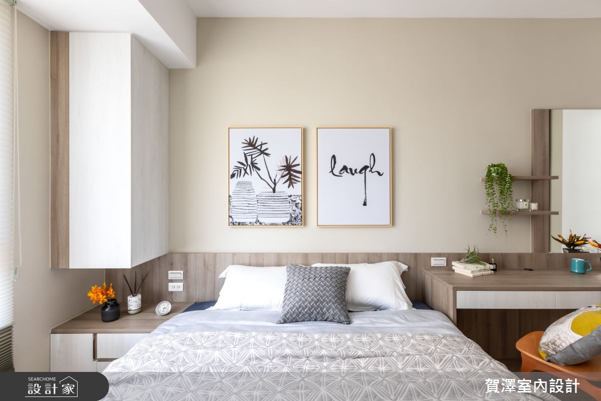 24坪新成屋(5年以下)＿混搭風臥室案例圖片＿賀澤室內設計＿賀澤_47之19