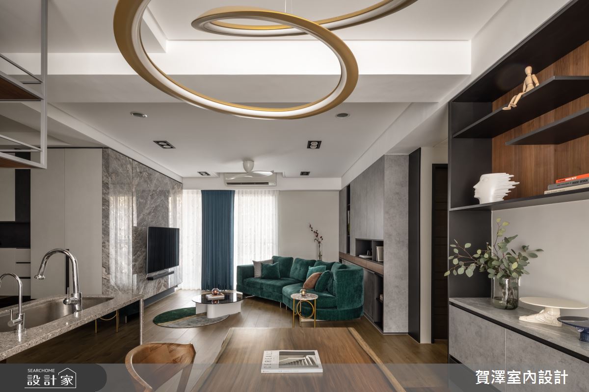 26坪新成屋(5年以下)＿混搭風客廳案例圖片＿賀澤室內設計＿賀澤_50之12