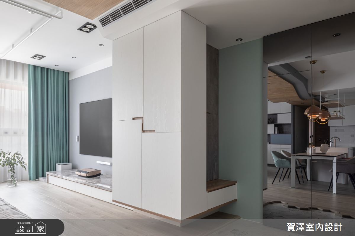 40坪新成屋(5年以下)＿北歐風客廳案例圖片＿賀澤室內設計＿賀澤_52之1