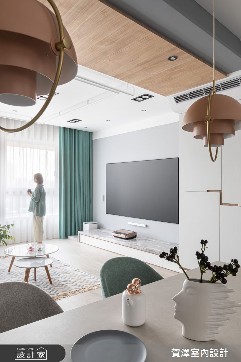 40坪新成屋(5年以下)＿北歐風客廳餐廳案例圖片＿賀澤室內設計＿賀澤_52之7