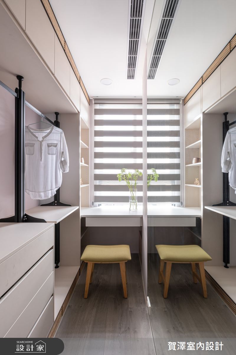 40坪新成屋(5年以下)＿北歐風更衣間案例圖片＿賀澤室內設計＿賀澤_52之22