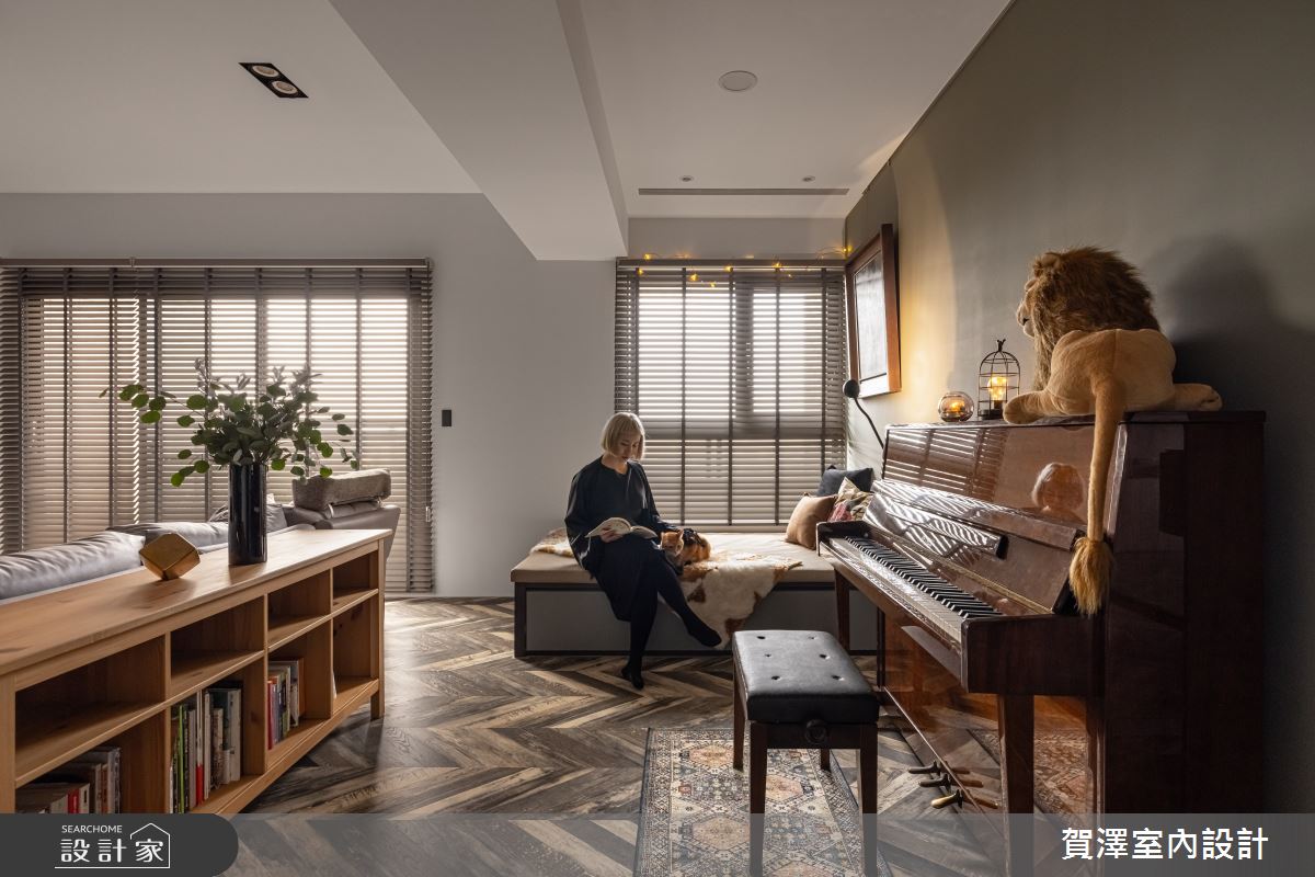 35坪新成屋(5年以下)＿混搭風客廳臥榻案例圖片＿賀澤室內設計＿賀澤_54之11