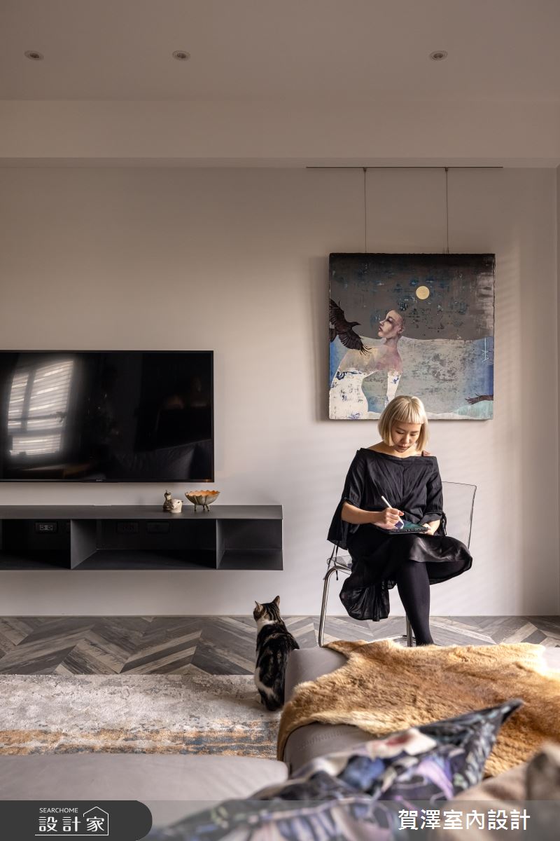 35坪新成屋(5年以下)＿混搭風客廳案例圖片＿賀澤室內設計＿賀澤_54之9