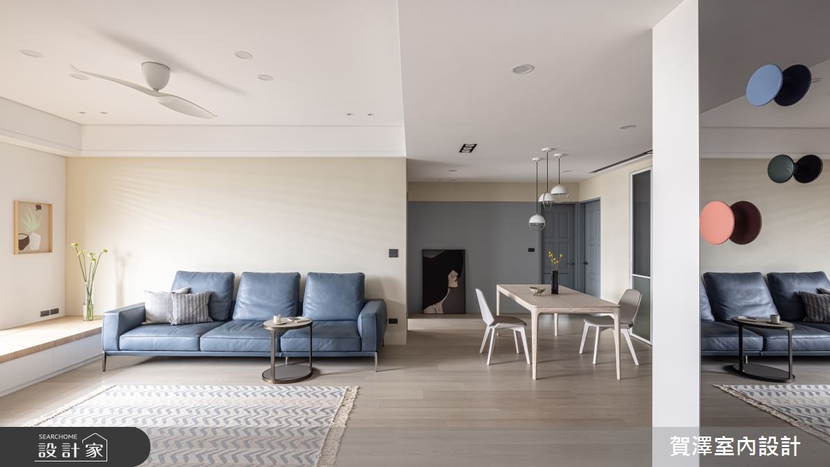 40坪中古屋(5~15年)＿北歐風客廳餐廳臥榻案例圖片＿賀澤室內設計＿賀澤_57之7