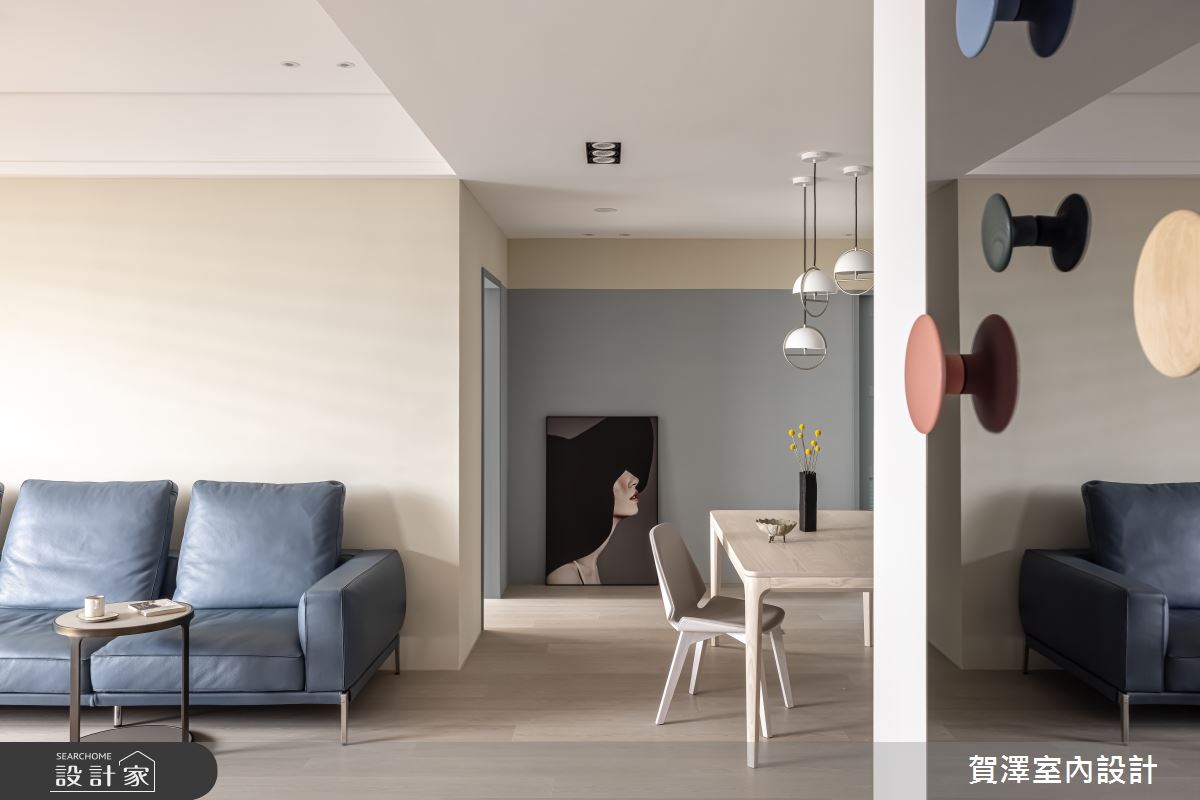 40坪中古屋(5~15年)＿北歐風客廳餐廳臥榻案例圖片＿賀澤室內設計＿賀澤_57之8
