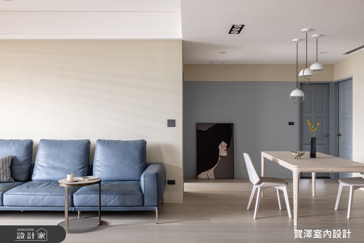 40坪中古屋(5~15年)＿北歐風客廳餐廳臥榻案例圖片＿賀澤室內設計＿賀澤_57之9