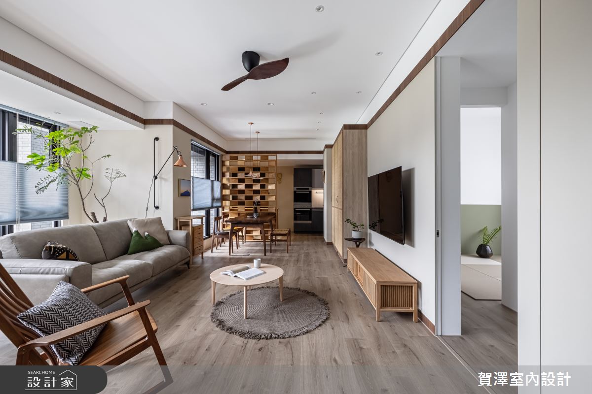 28坪新成屋(5年以下)＿日式無印風客廳案例圖片＿賀澤室內設計＿賀澤_59之3