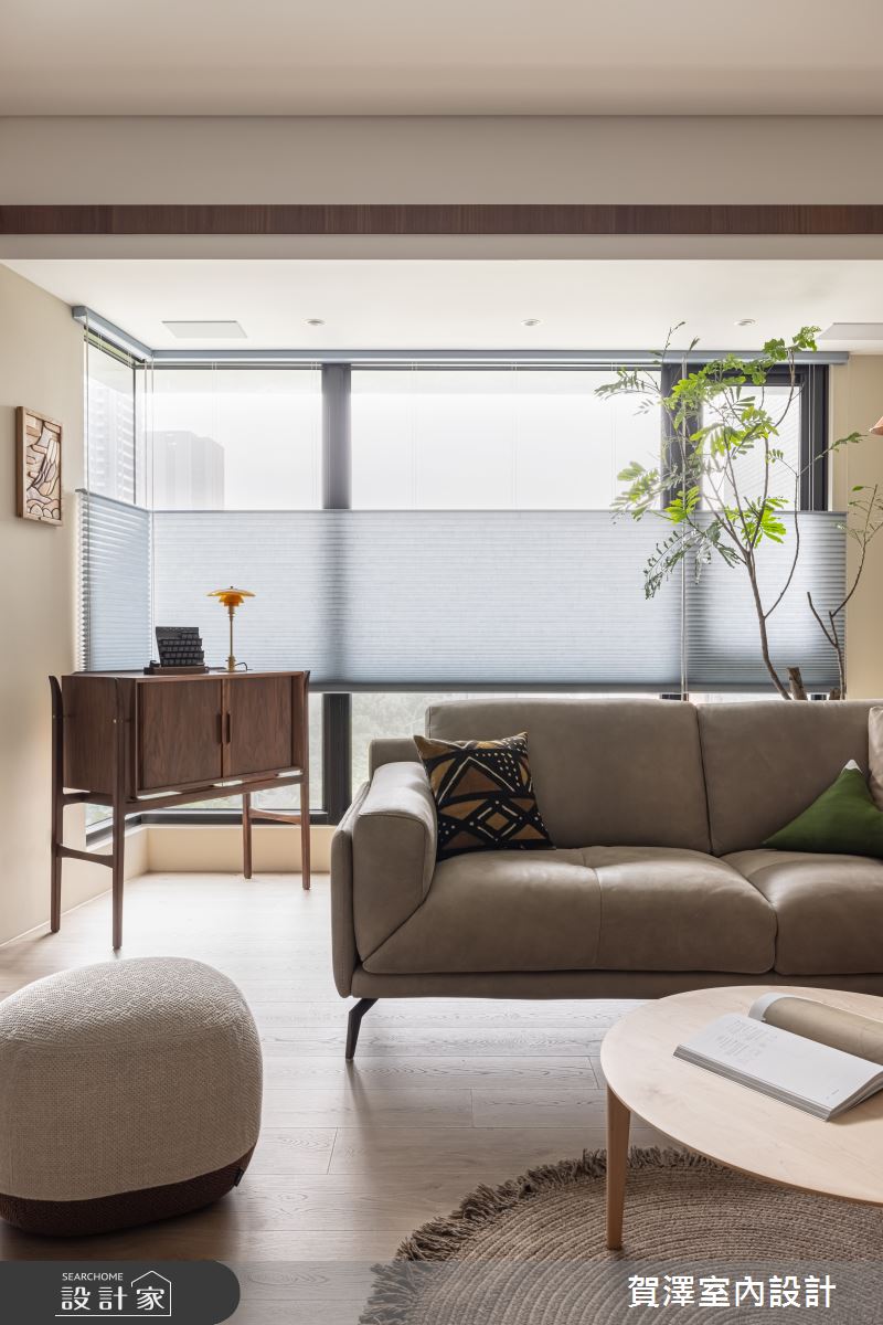 28坪新成屋(5年以下)＿日式無印風客廳案例圖片＿賀澤室內設計＿賀澤_59之7
