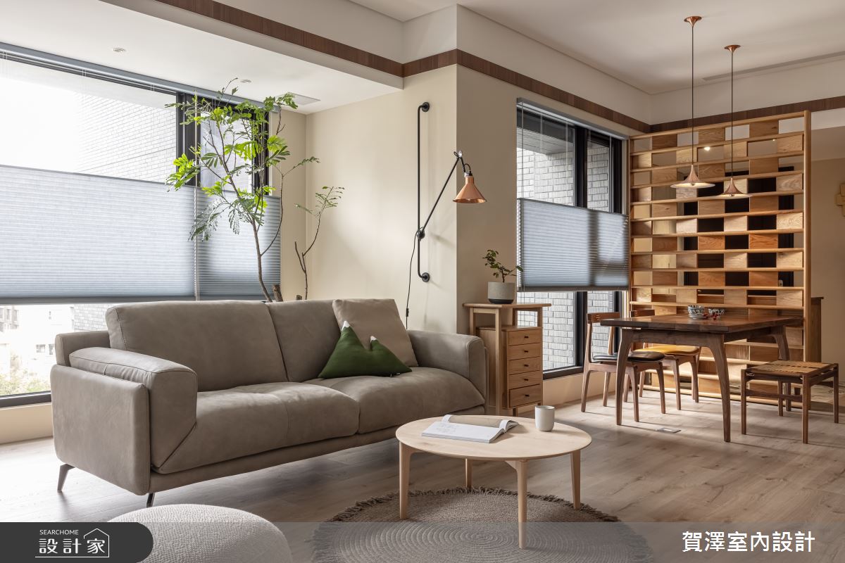 28坪新成屋(5年以下)＿日式無印風客廳餐廳案例圖片＿賀澤室內設計＿賀澤_59之9