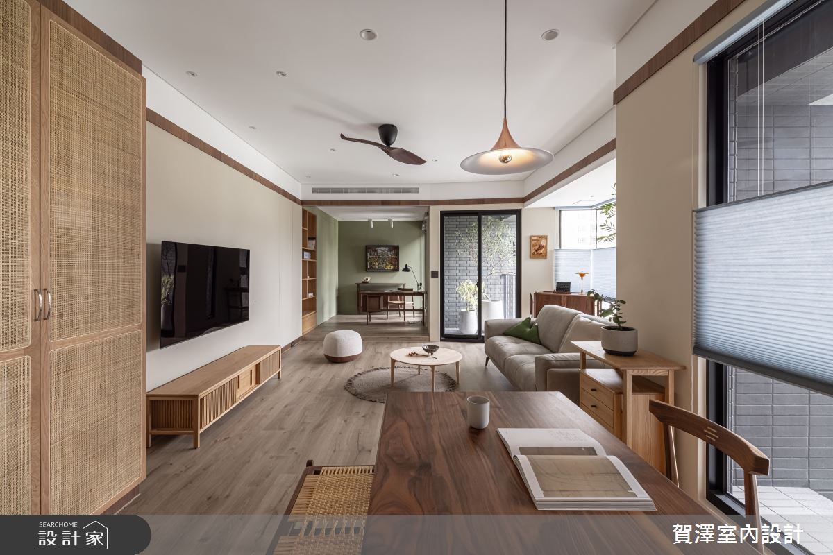 28坪新成屋(5年以下)＿日式無印風客廳餐廳案例圖片＿賀澤室內設計＿賀澤_59之11