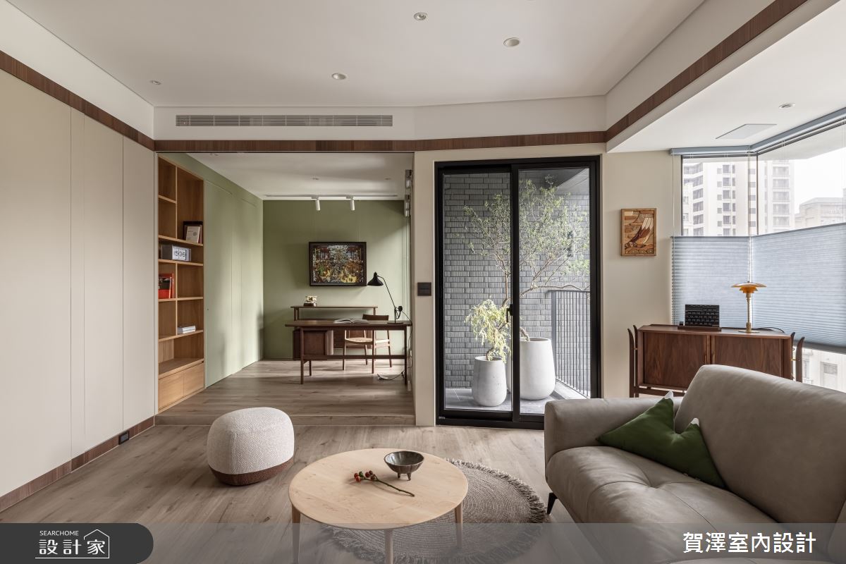 28坪新成屋(5年以下)＿日式無印風客廳案例圖片＿賀澤室內設計＿賀澤_59之15