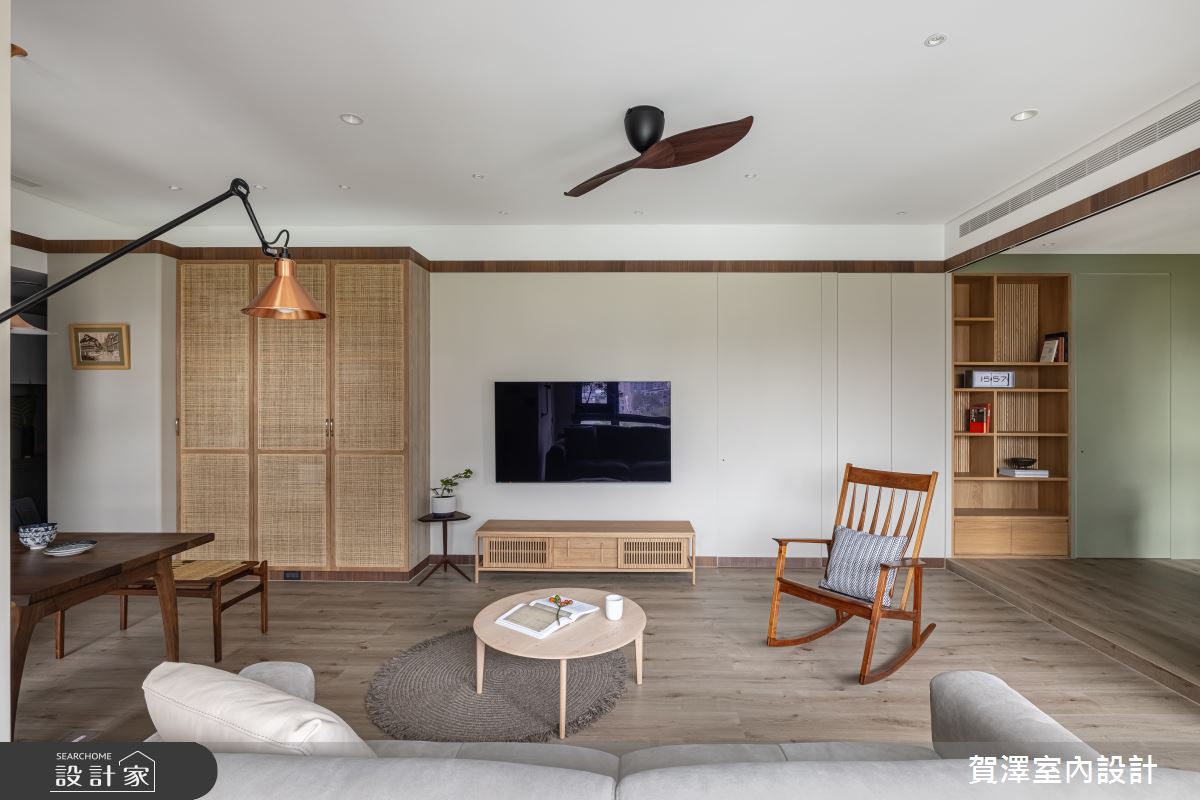 28坪新成屋(5年以下)＿日式無印風客廳案例圖片＿賀澤室內設計＿賀澤_59之5