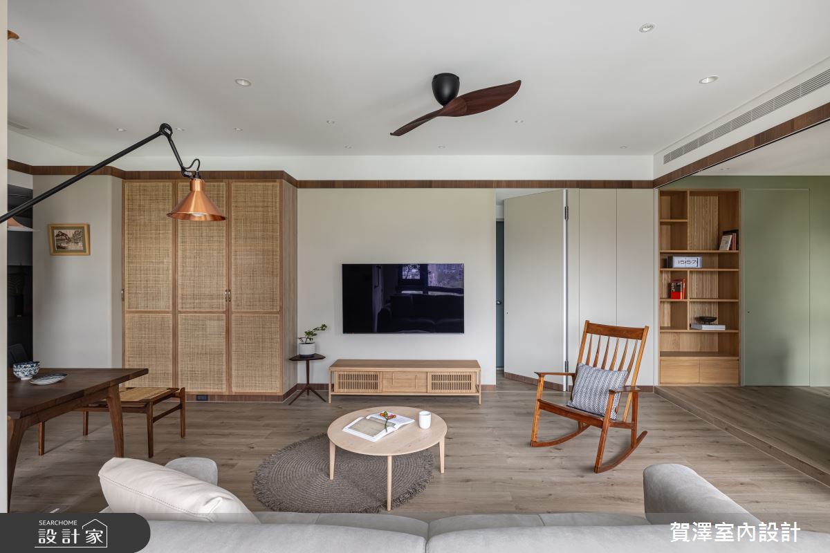 28坪新成屋(5年以下)＿日式無印風客廳案例圖片＿賀澤室內設計＿賀澤_59之6