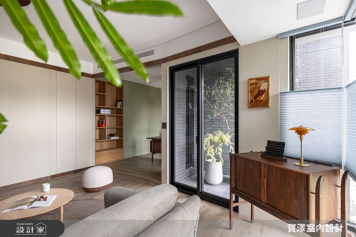 28坪新成屋(5年以下)＿日式無印風客廳案例圖片＿賀澤室內設計＿賀澤_59之14