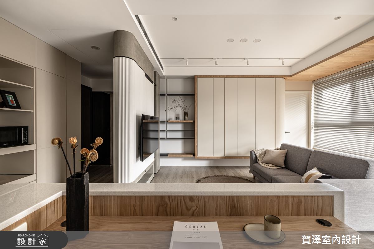 18坪新成屋(5年以下)＿日式無印風客廳案例圖片＿賀澤室內設計＿賀澤_63之3