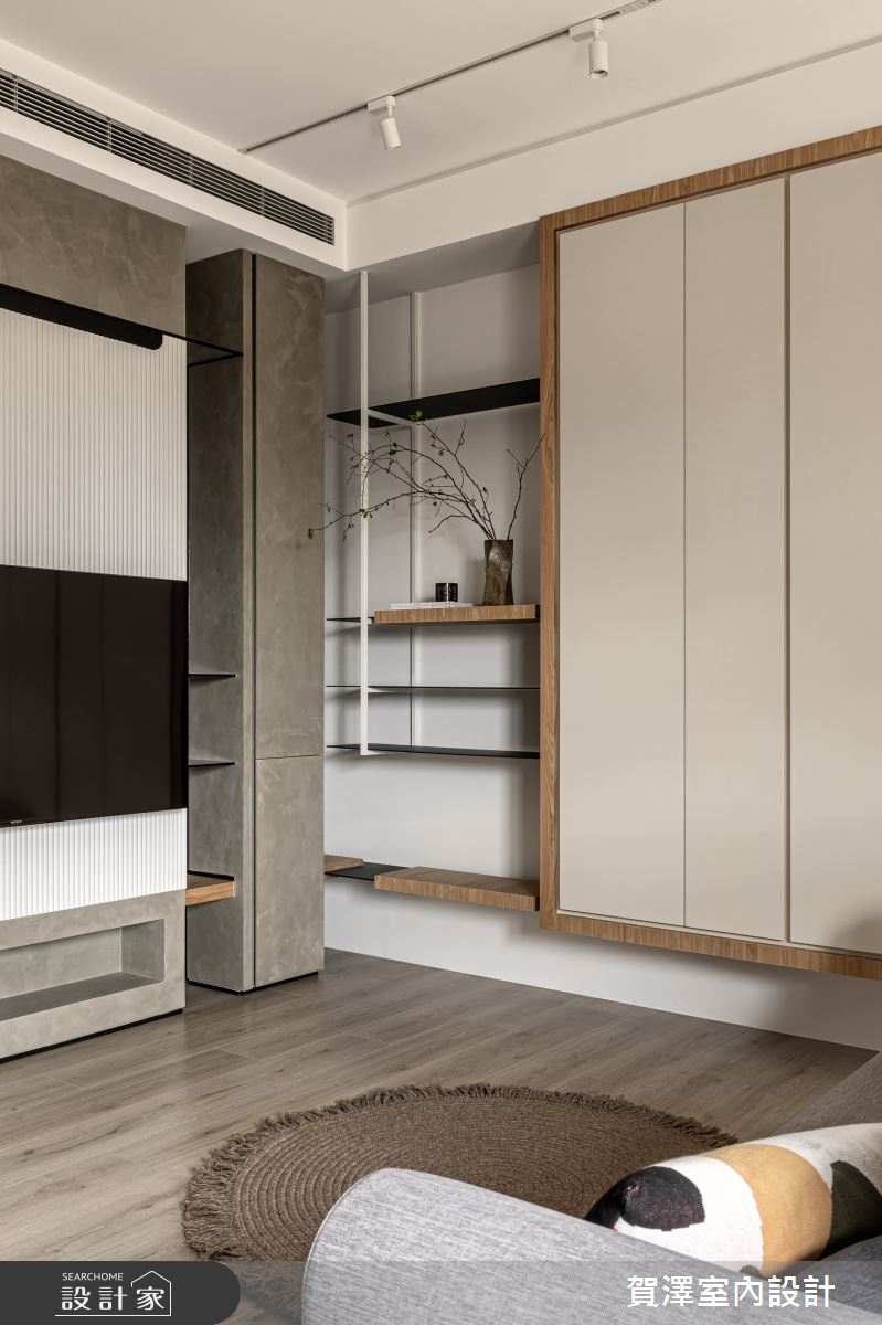 18坪新成屋(5年以下)＿日式無印風客廳案例圖片＿賀澤室內設計＿賀澤_63之7