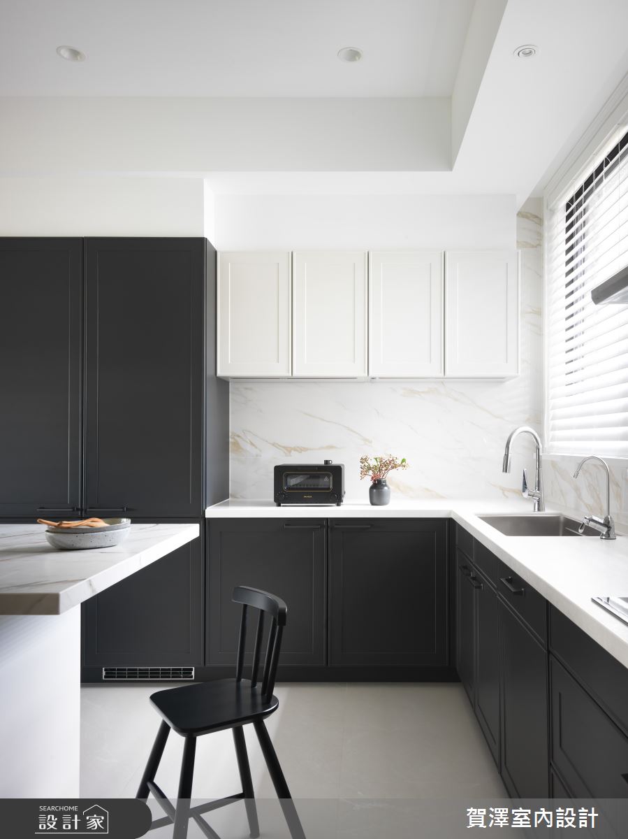 146坪中古屋(5~15年)＿現代風廚房中島案例圖片＿賀澤室內設計＿賀澤_64之25