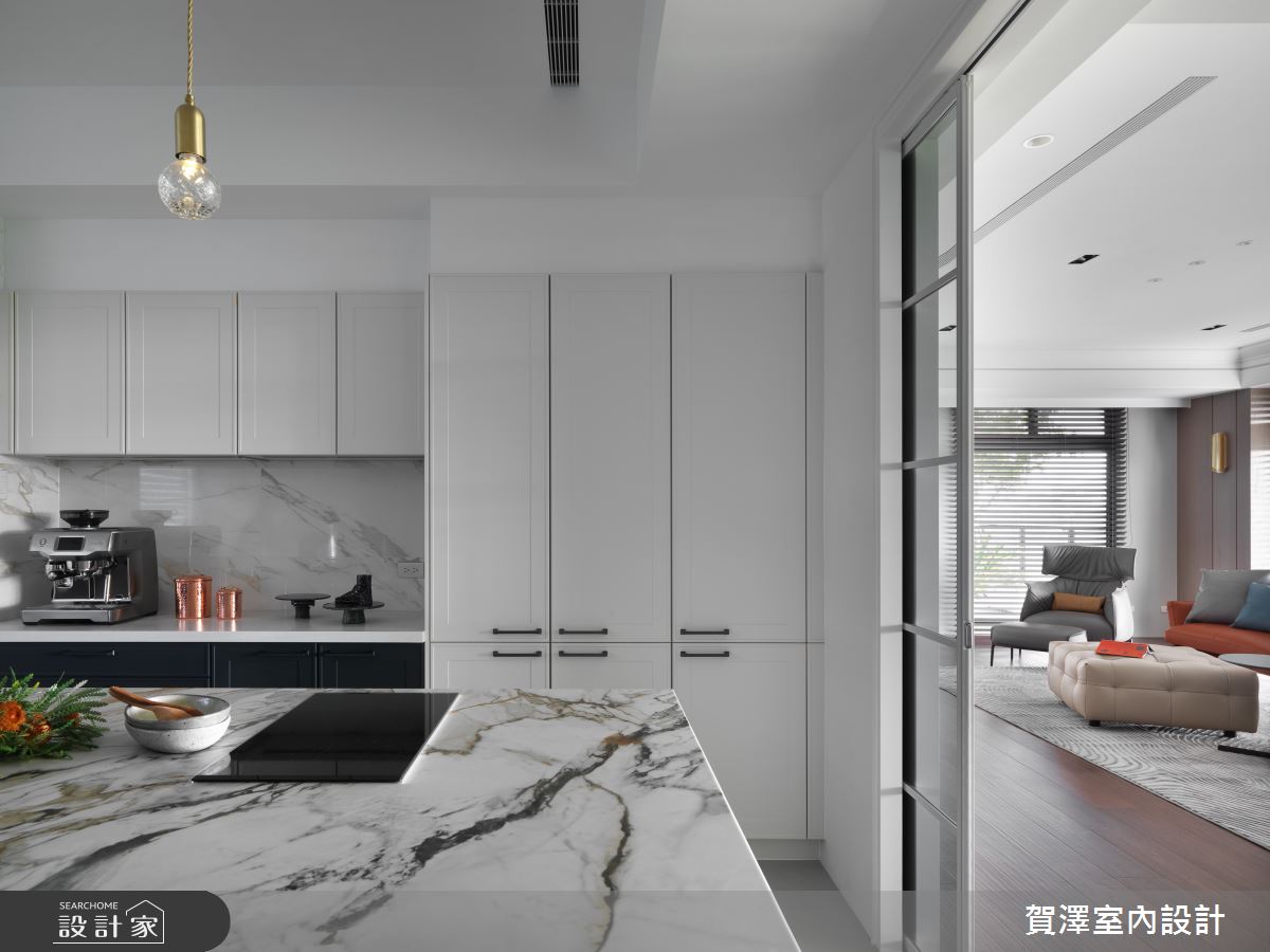 146坪中古屋(5~15年)＿現代風廚房中島案例圖片＿賀澤室內設計＿賀澤_64之19