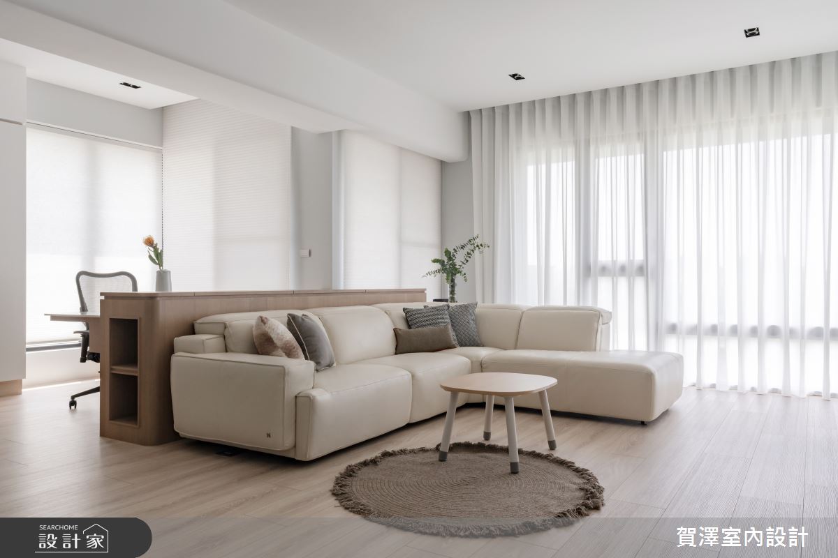65坪新成屋(5年以下)＿日式無印風客廳案例圖片＿賀澤室內設計＿賀澤_65之4