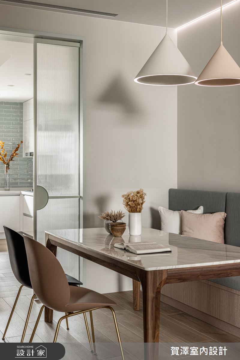 110坪新成屋(5年以下)＿混搭風餐廳廚房案例圖片＿賀澤室內設計＿賀澤_66之9